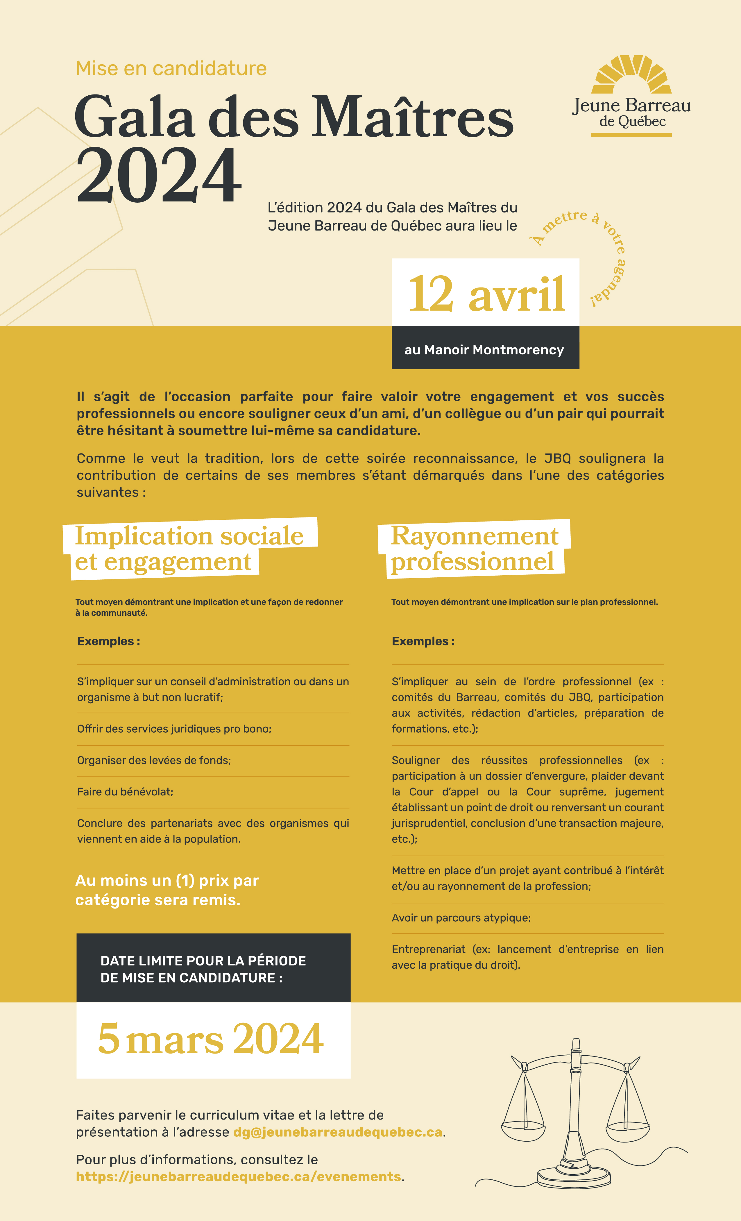 Soumettre une candidature   Faites parvenir le curriculum...